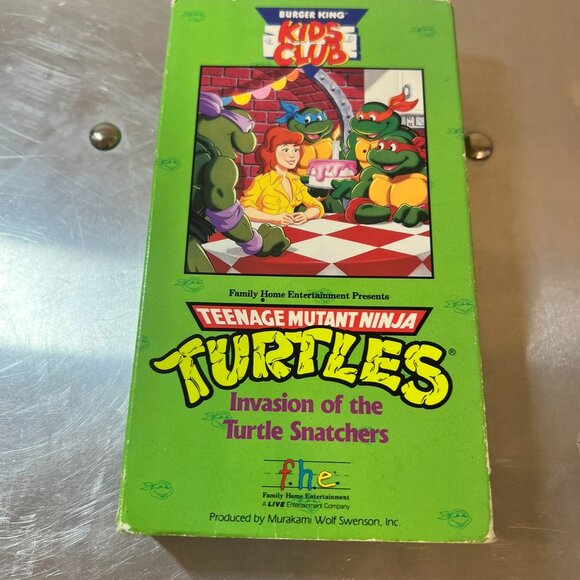 Other | Burger King Kids Club Ninja Turtles Vhs 199 Invasion Of The
